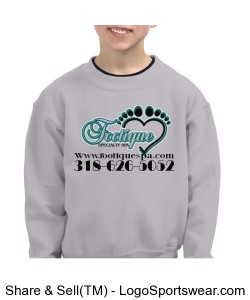 Gildan Youth Heavy Blend Crew Sweatshirt Design Zoom